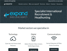 Tablet Screenshot of expandexecutivesearch.com